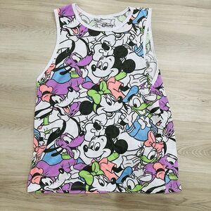 Disney Juniors Womens Mickey Mouse Tank Top Muscle Tee Shirt T-Shirt XL 15-17